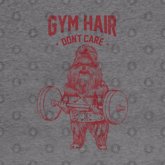 Gym hair don't care shih tzu by huebucket